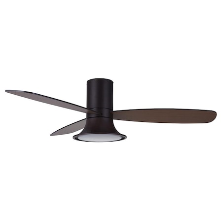 Brillo Flusso 52' Oil Rubbed Bronze Light with Remote Ceiling Fan BR2773087